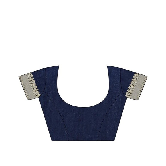 Women's Kanjivaram Pure Banarsi Silk Saree With Blouse Piece Golden Zari NWT - Picture 3 of 12